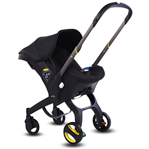 Coche paseo Dunkin 4 en 1, seguridad, confort, versatilidad, 25 kg, negro