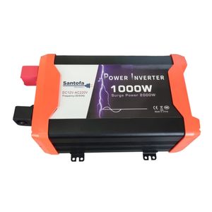 Inversor de corriente 12V a 220V 1000W, 2 puertos USB, 2 sockets, onda pura