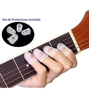 Guitarra electroacústica, llave de calibración, elegante diseño, nylon, negro