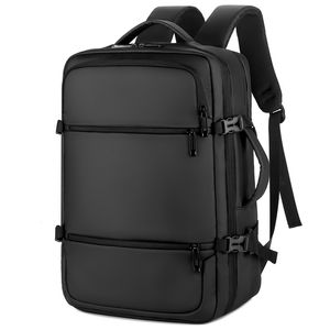 Mochila de nylon 20-35L con puerto USB, compartimento para laptop, impermeable, resistente