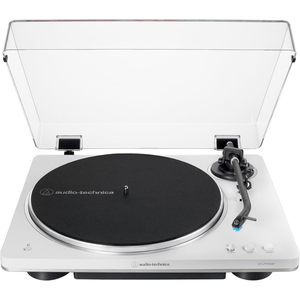 Tornamesa automática audio Technica AT-LP70XBT-WS, bluetooth, blanco