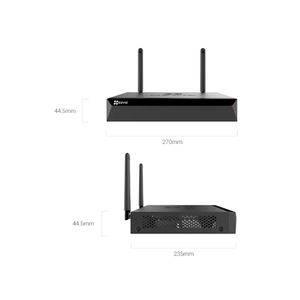 NVR Ezviz CS-X5S-8W inalámbrico, HDMI y VGA, 8 canales, 1Sata, hasta 8TB, negro