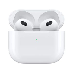 Apple AirPods 3ra generación, 30 horas de batería, ajuste cómodo, blanco
