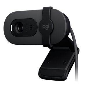 Cámara Web Logitech BRIO 100, FHD 1080P, micrófono integrado, negro