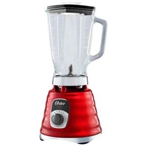 Licuadora clásica Oster BLST4126R 1000w, 3 velocidades, vaso de vidrio 1.25 litros, rojo