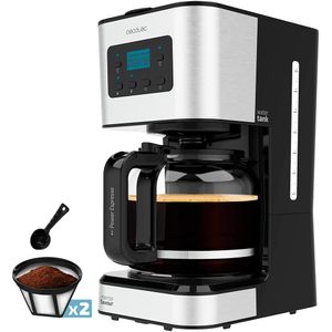 Cafetera de goteo Cecotec Coffee 66 Smart 950w, hasta 12 tazas, programable, auto limpieza, negro