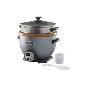 Olla arrocera multiusos Oster CKSTRC7129S 900w, 1.8 litros, función sofrito, gris