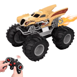 Carro anfibio acrobático, todo terreno 4x4, lobo mostaza, giros de 360°, 15 km/h