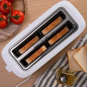 Tostador vertical Toast&Taste 16000 1630w, 2 ranuras extraanchas, 6 niveles de tostado, blanco