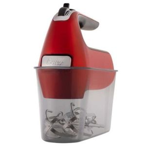 Batidora de mano Oster FPSTHM360R 320w, 7 velocidades + función turbo, rojo