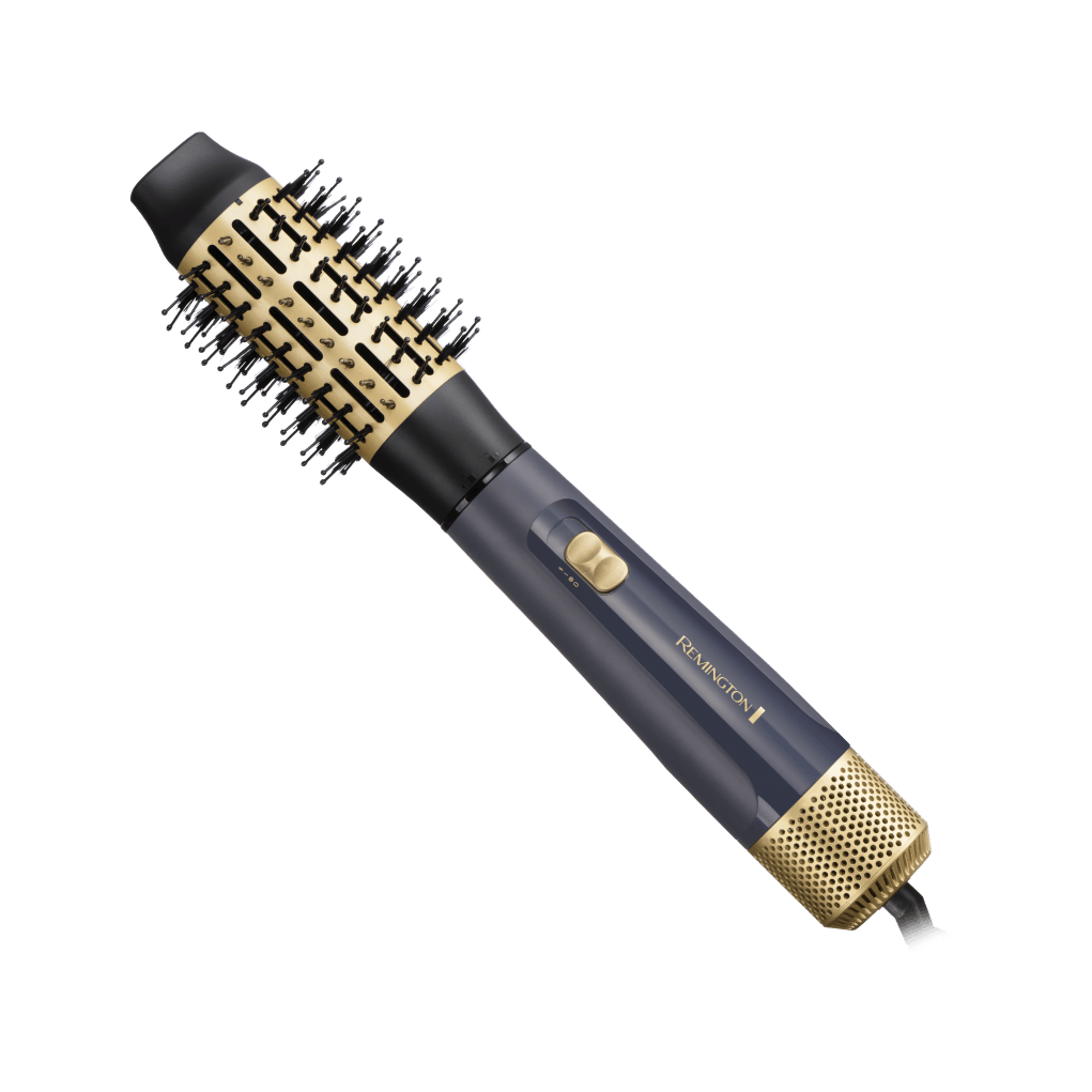 Cepillo de aire Remington Sapphiro Luxe 1000W, 2 velocidades, 3 niveles de temperatura, azul