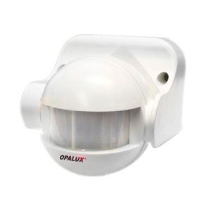 Sensor de movimiento Opalux, 180°, 12 metros, blanco