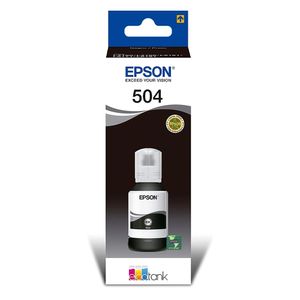 Botella de Tinta Epson T504120 Negro rinde 7000 páginas 127 ml