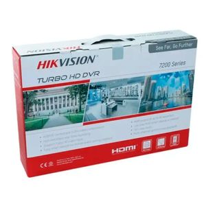 DVR Hikvision 4CH 1 HDD, 720P, con audio, VHK-DS7204HGHI-M1/S, negro