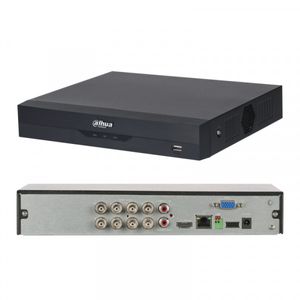 Grabador Dahua, 8 canales, WizSense, negro - XVR5108HS-I3