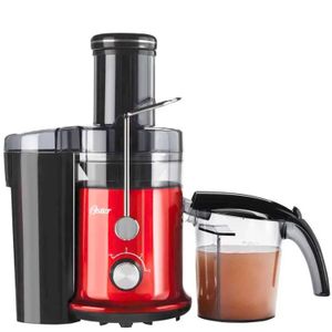 Extractor de jugos Oster FPSTJE320R 600W, 1.25 litros, 2 velocidades, rojo