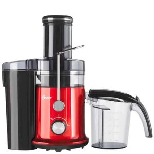 Extractor de jugos Oster FPSTJE320R 600W, 1.25 litros, 2 velocidades, rojo