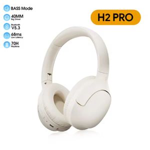 Audífonos inalámbricos QCY, H2 Pro, 60 horas, bluetooth, blanco
