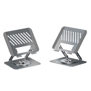 Soporte para laptop Teraware máx. 17" abatible y rotatorio 360°, plateado