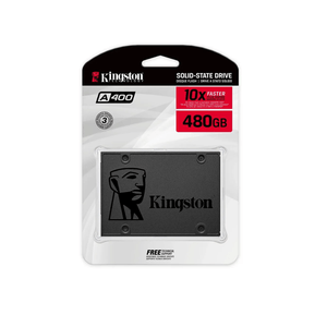 Disco solido SSD Kingston A400, 480GB, SATA 6GBS, 25 7MM, negro