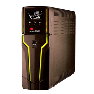 UPS Smartbitt, Smart interactivo, para Gamer, 6 tomas, 1800VA / 900W, SBNB1802G, negro