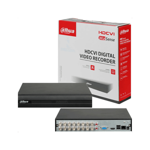 Grabador Dahua, 16 canales WizSense 1U 1HDD 1080P XVR1B16H-I, negro