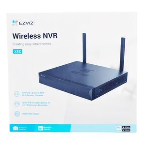NVR Ezviz, 12V, 8 canales, H.265, H.264, negro