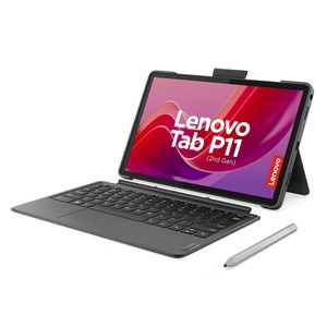 Tablet Lenovo Tab P11 (2nd Gen) pantalla de 2K, 128GB, 6GB RAM, cámara principal 13MP, frontal 8MP, gris + Pen + Teclado