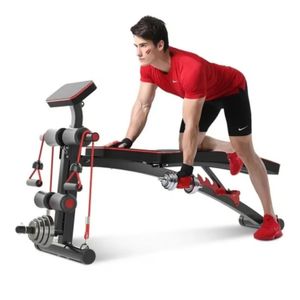 Banca multifuncional, Sport Fitness, ligas, porta discos, entrena con estilo, negro