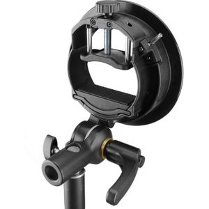 Soporte Bracket Godox S2 Speedlite para Bowens, negro