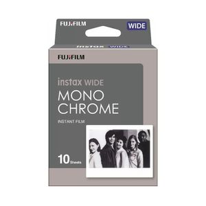 Película Fujifilm Instax, wide monocromático, 10 fotos de diseño