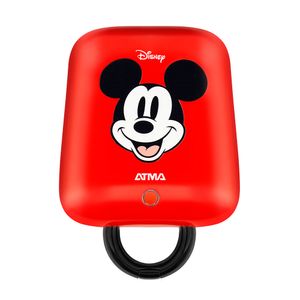 Waflera sandwichera eléctrica Atma Disney WS027PE, antiadherente, 220v, rojo