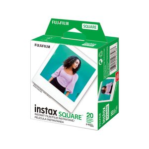 Pack de película FUJIFILM Instax SQUARE, 20 hojas, formato cuadrado, colores vivos
