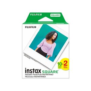 Pack de película FUJIFILM Instax SQUARE, 20 hojas, formato cuadrado, colores vivos