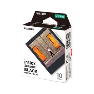 Película FUJIFILM Instax SQUARE Black, 10 hojas, marco negro, ISO 800