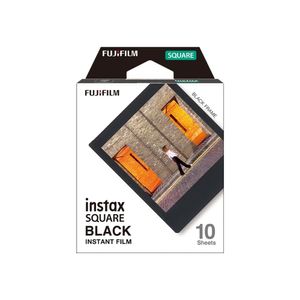 Película FUJIFILM Instax SQUARE Black, 10 hojas, marco negro, ISO 800