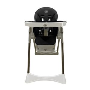 Silla de comer Baby Cam silvestre, reposa pies, bandeja desmontable, negro