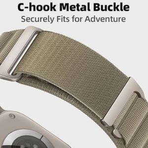 Correa Alpine Loop C-Hook Urvoi, Apple Watch, ajuste firme, verde