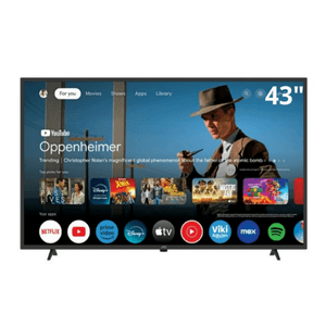 Televisor JVC 43”, Full HD, Smart TV, Google TV, sonido potente, colores vibrantes