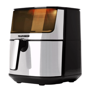 Freidora de aire y vapor EasyFryer ST Telefunken, capacidad 7 litros, 1700W, timer, panel digital, 8 programas, gris