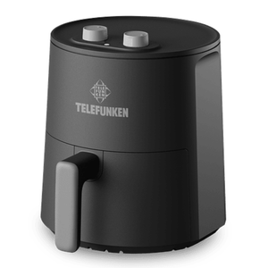 Freidora de aire EasyFryer 2600 Telefunken, capacidad 2.6 litros, 1400W, timer, panel análogo, 8 programas, negro