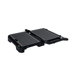 Mini Grill Taurus, Crispy & Co II, 1000W, antiadherente, apertura 180°, plateado