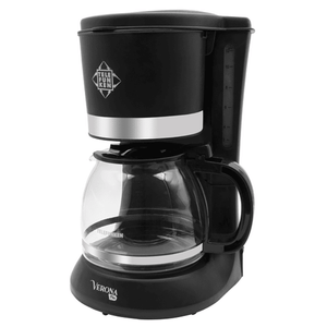 Cafetera de goteo Verona Plus Telefunken, capacidad 1.2 litros, 650W, panel digital, negro