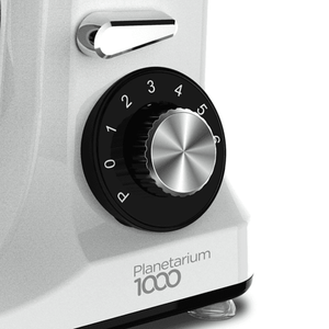 Batidora de mano y pedestal Planetarium-1000 Telefunken, capacidad 5.7L,  6 velocidades, 1100W, blanco