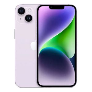 iPhone 14 128GB, 6GB RAM, cámara principal 12 + 12MP, frontal 12MP, 6.1", con slot para chip, morado