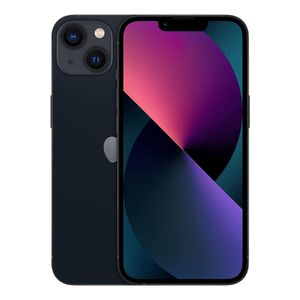 iPhone 13 128GB, 4GB RAM, cámara principal 12MP + 12MP, frontal 12MP, 6.1", medianoche
