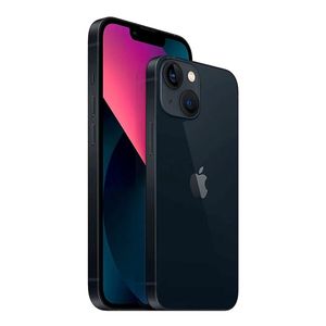iPhone 13 128GB, 4GB RAM, cámara principal 12MP + 12MP, frontal 12MP, 6.1", medianoche