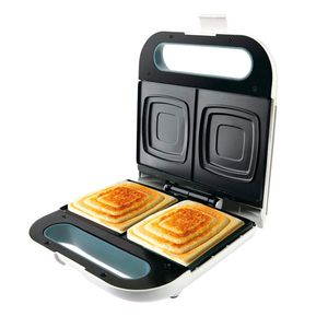 Sandwichera Taurus Mysandwich, 800W, antiadherente, sellado perfecto, blanco