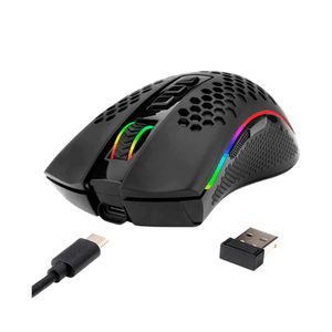 Mouse Redragon Gamer M808-KS Storm Pro, 16000 DPI, USB-C, inalámbrico, 8 botones, negro