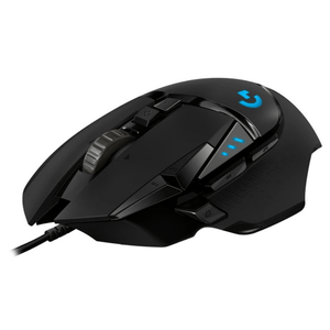 Mouse gamer Logitech G502 Hero alámbrico, conexión USB, 25600 DPI, 11 botones, iluminación RGB, negro
